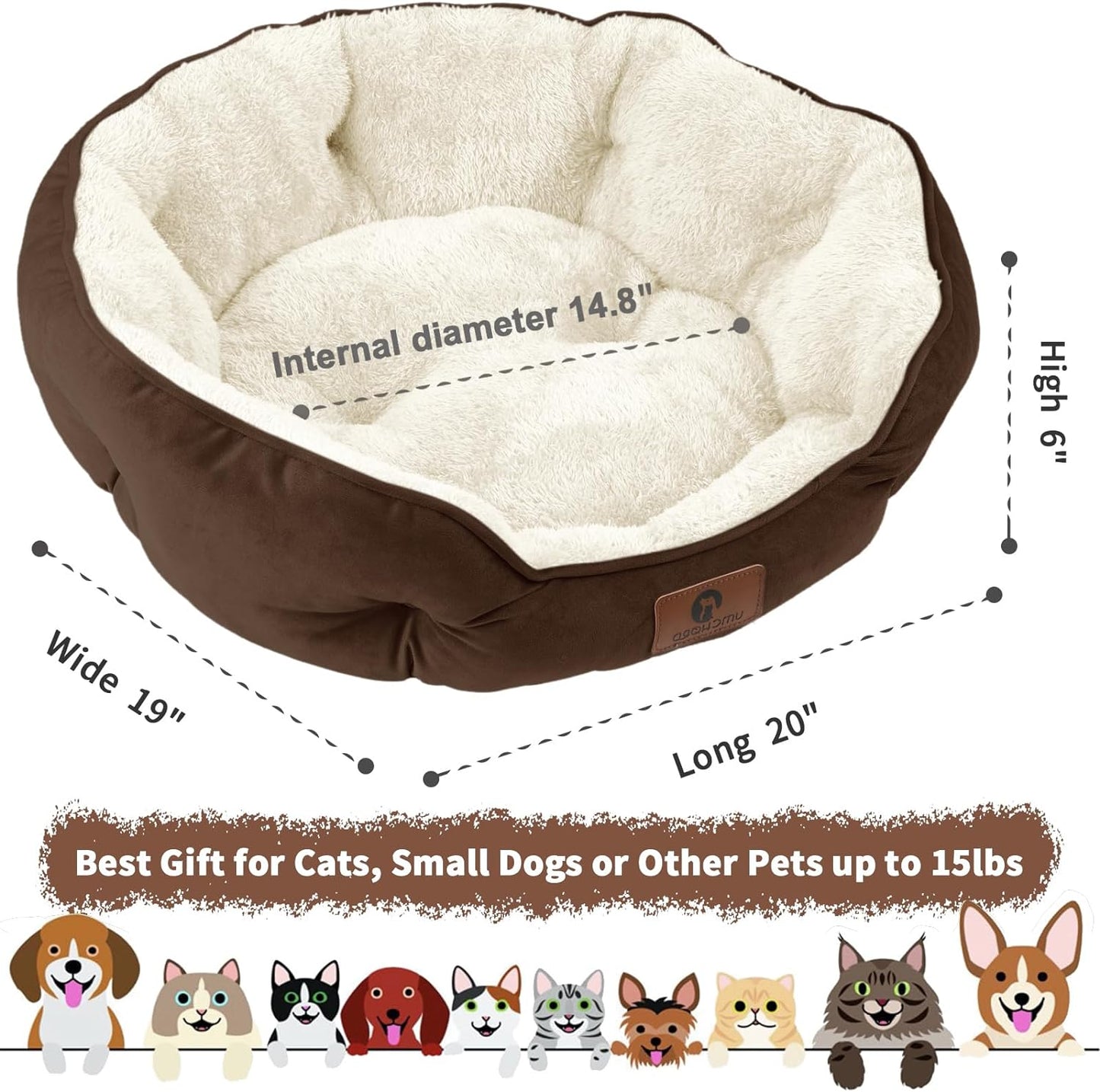 Dog Bed for Small Dogs and Cats